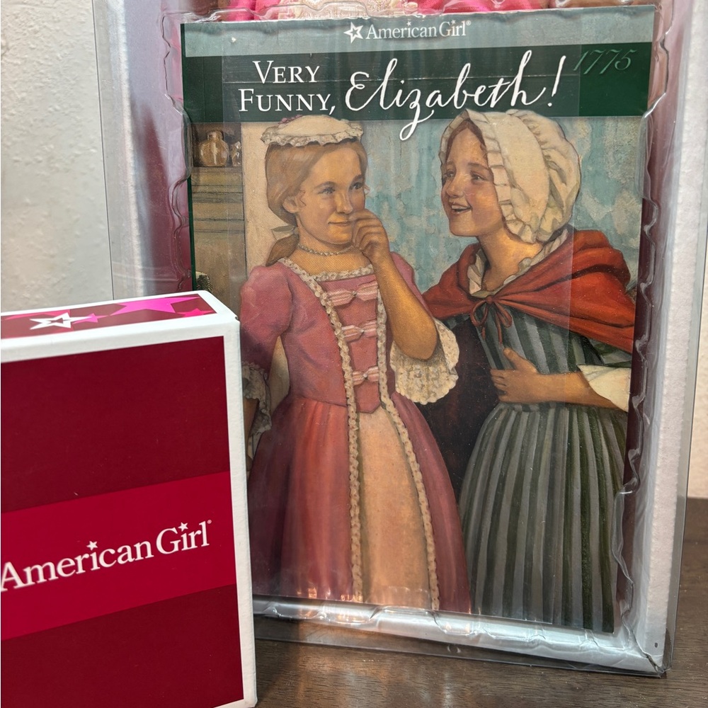 American Girl Doll Elizabeth in Elegant Pink and White Dress - Picture 5 of 13